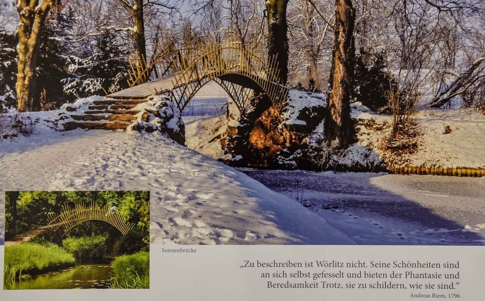 Wörlitzer Park im Wechsel der Jahreszeiten, gesehen von Wolf-Erik Widdel (Kalender Nr. 7)