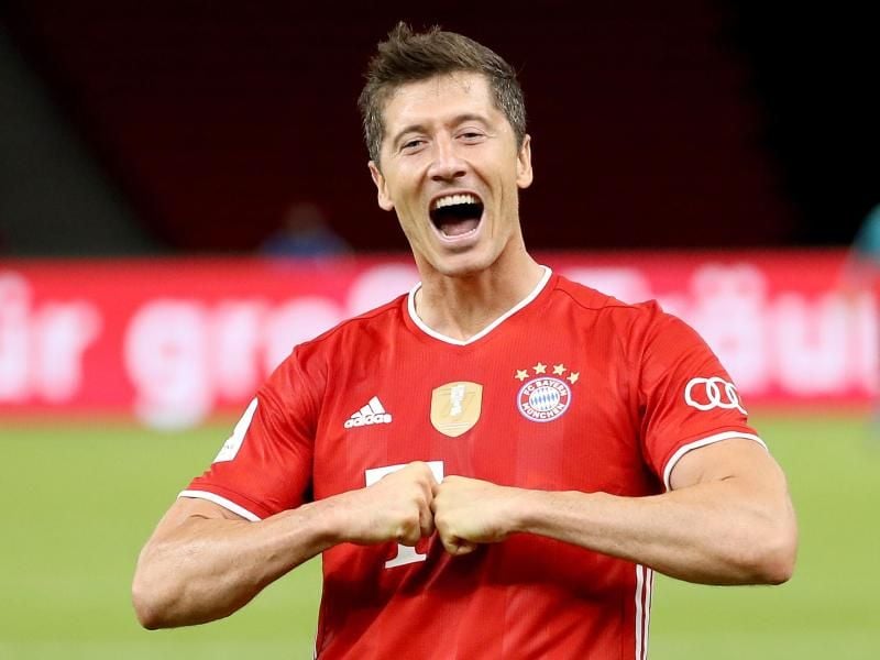 Hat nur Außenseiterchancen bei der Wahl zum Weltfußballer: Robert Lewandowski. Foto: Alexander Hassenstein/Getty Images Europe/Pool/dpa