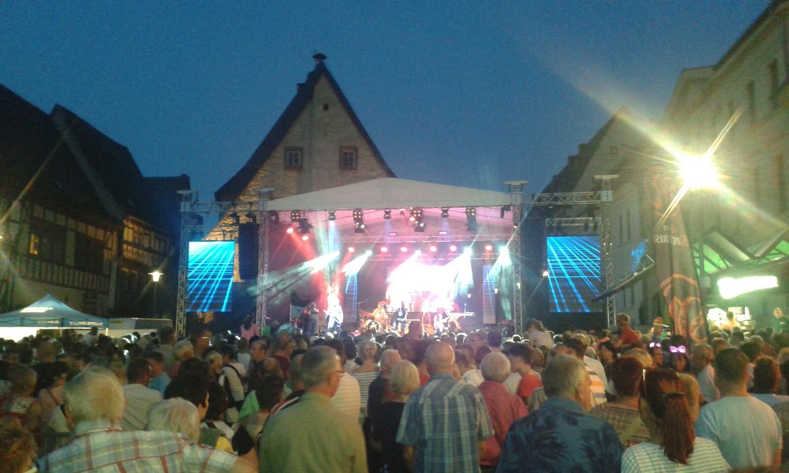 Partystimmung auf dem Sangerhäuser Marktplatz