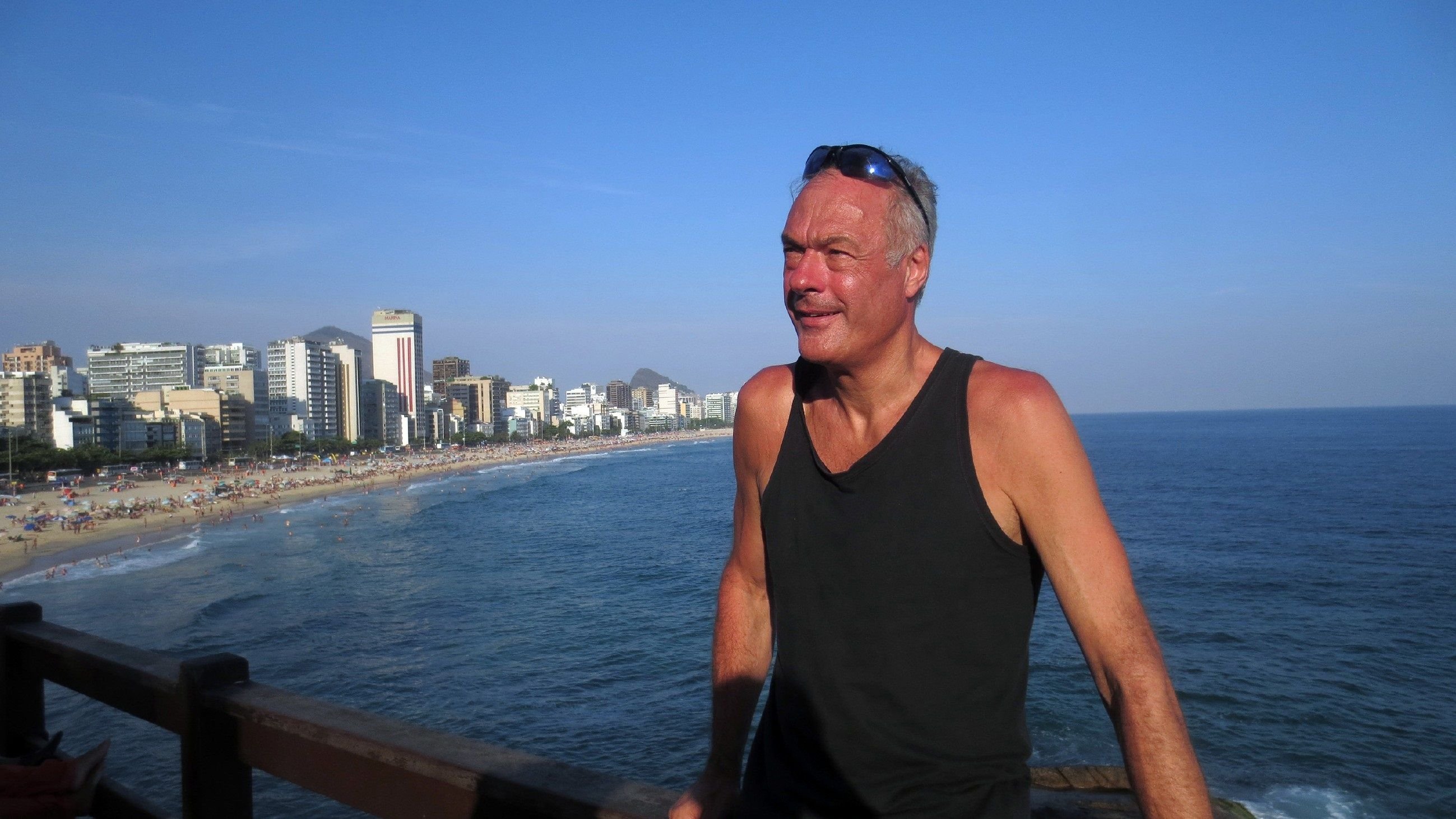 Ronald Schill am Strand von Ipanema