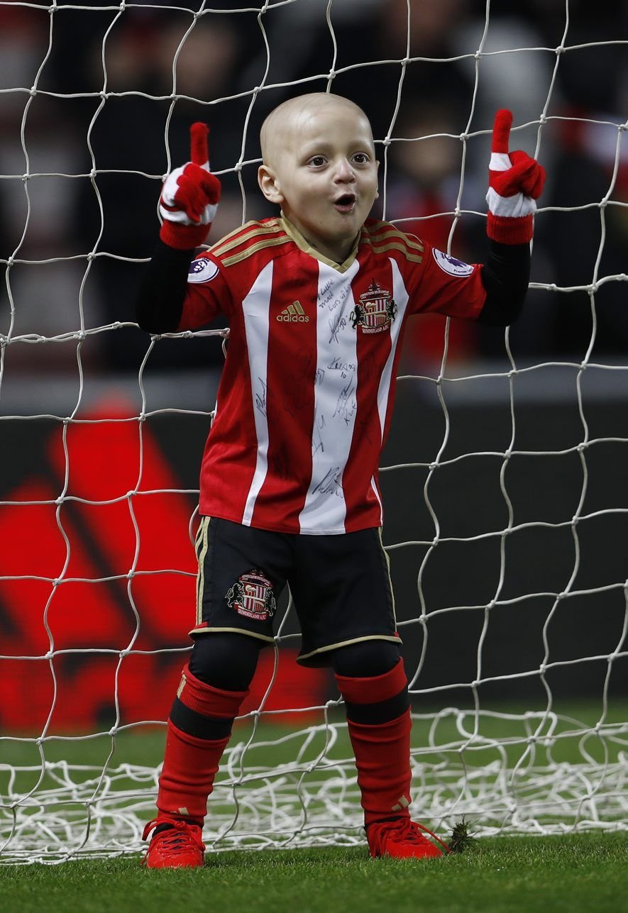 Bradley Lowery traf ins Tor.