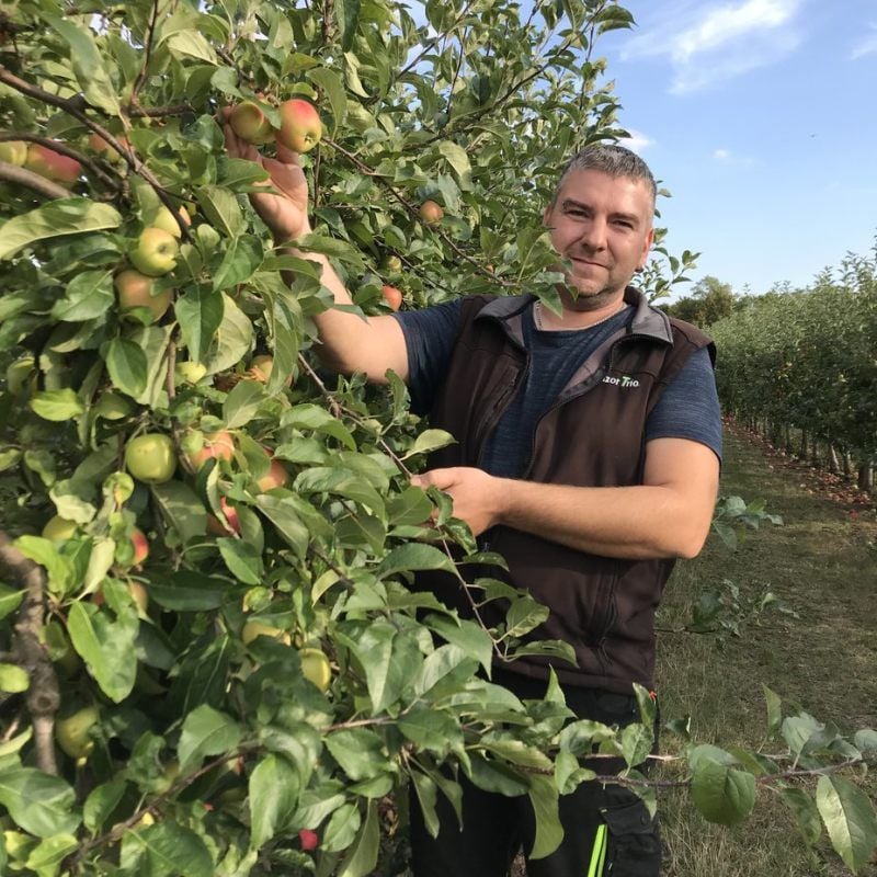 Ronny Kuhnt arbeitet beim Agrardienst Nauendorf und ist zurzeit in der Plantage tätig.