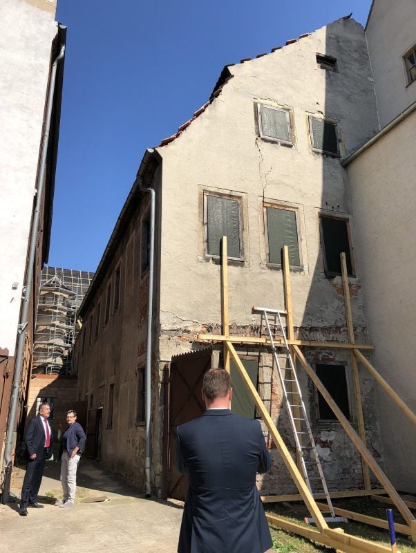 Das zu sichernde Barockgebäude