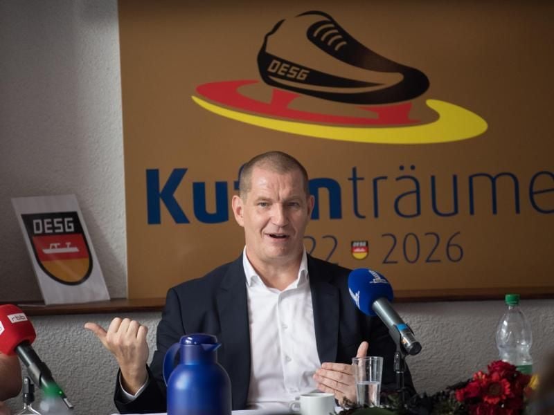 Verkündete die Trennung von DESG-Sportdirektor Matthias Kulik: Der kommissarische Präsident Matthias Große. Foto: Jörg Carstensen/dpa