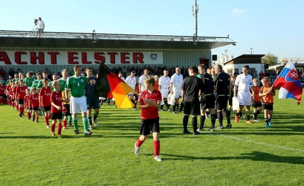Bürgermeister-Spiel Deutschland gegen Slowakei in Elster