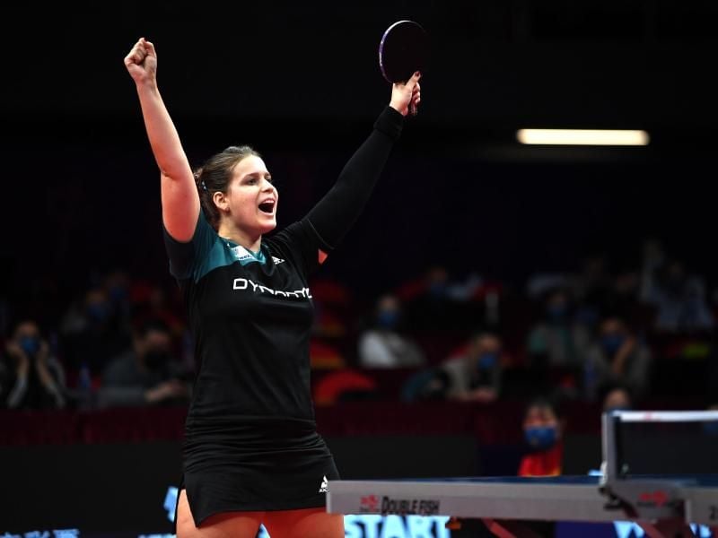 Steht bei den ITTF Finals im Viertelfinale: Petrissa Solja. Foto: Liu Junxi/XinHua/dpa