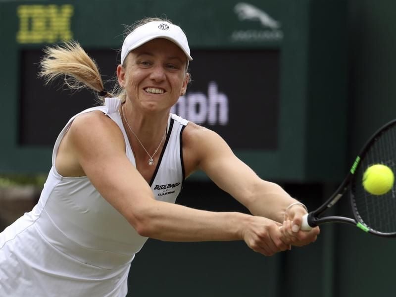Mona Barthel verlor gegen Kateryna Koslowa in zwei Sätzen mit 3:6, 3:6. Foto: Alastair Grant