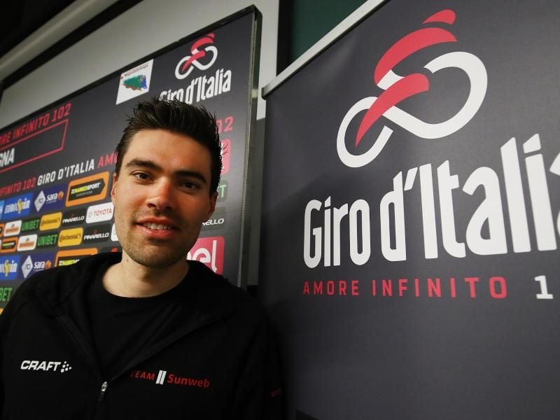 Muss den 102. Giro d'Italia früh beenden: Tom Dumoulin. Foto: Filippo Rubin//Lapresse.Filippo/Lapresse via ZUMA Press