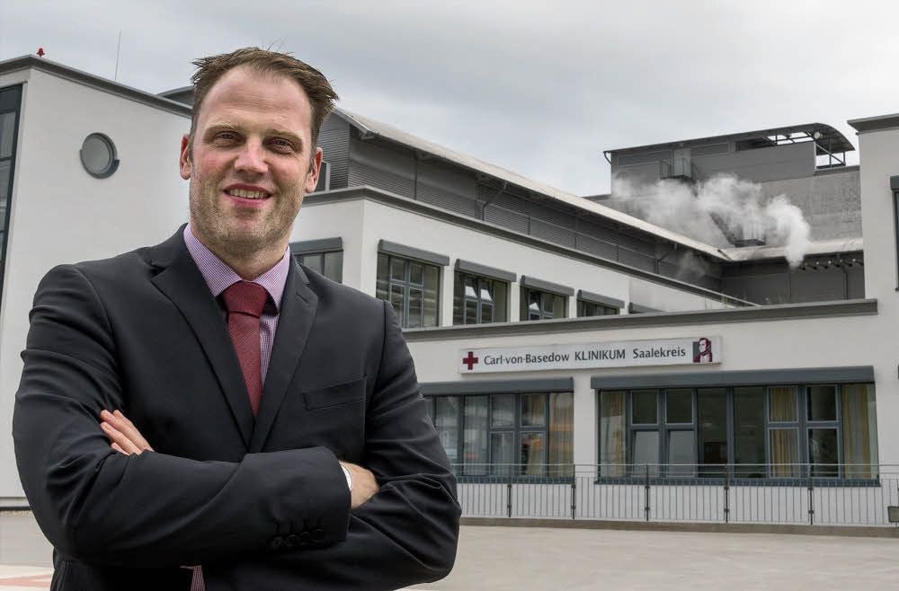 Lutz Heimann ist Geschäftsführer des Carl-von-Basedow-Klinikums. Der frühere Leistungssportler interessiert sich für die Ideen seiner Mitarbeiter.
