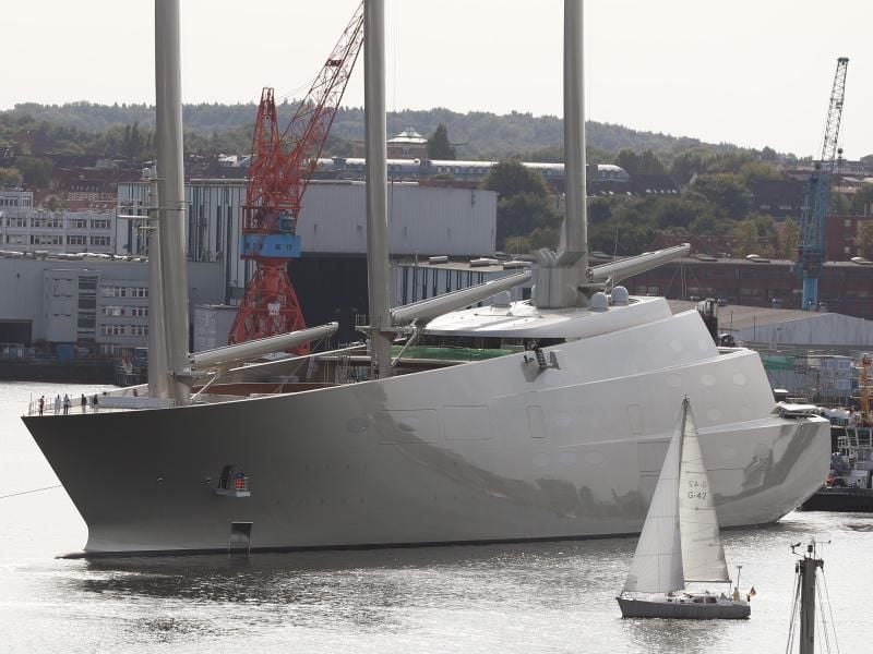 Die Segeljacht „Sailing Yacht A”. Foto: Christian Charisius