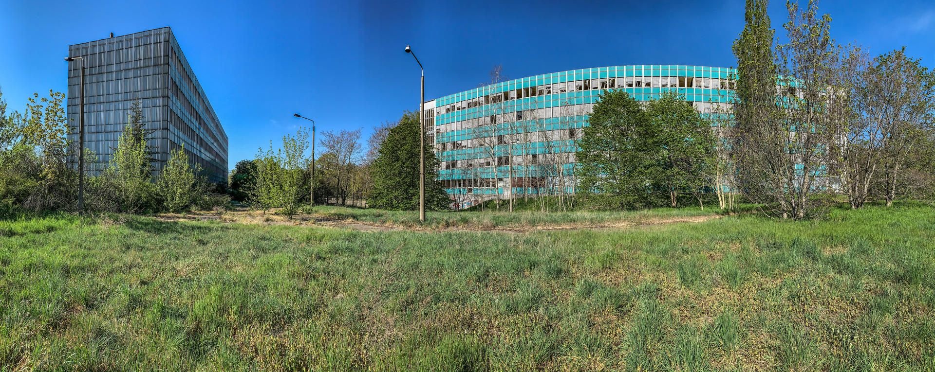 Blaue Blöcke in Wittenberg
