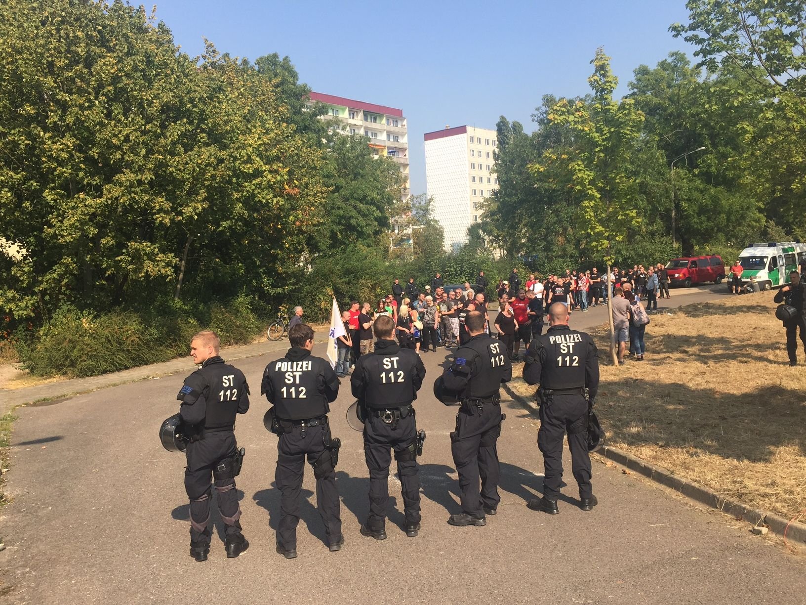 Die Polizei war im Sommer im Einsatz, um Ausschreitungen zu verhindern.