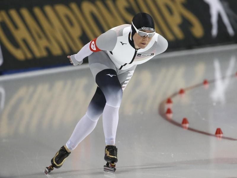 In Hamar abgeschlagen: Claudia Pechstein. Foto: Rick Bowmer/AP/dpa