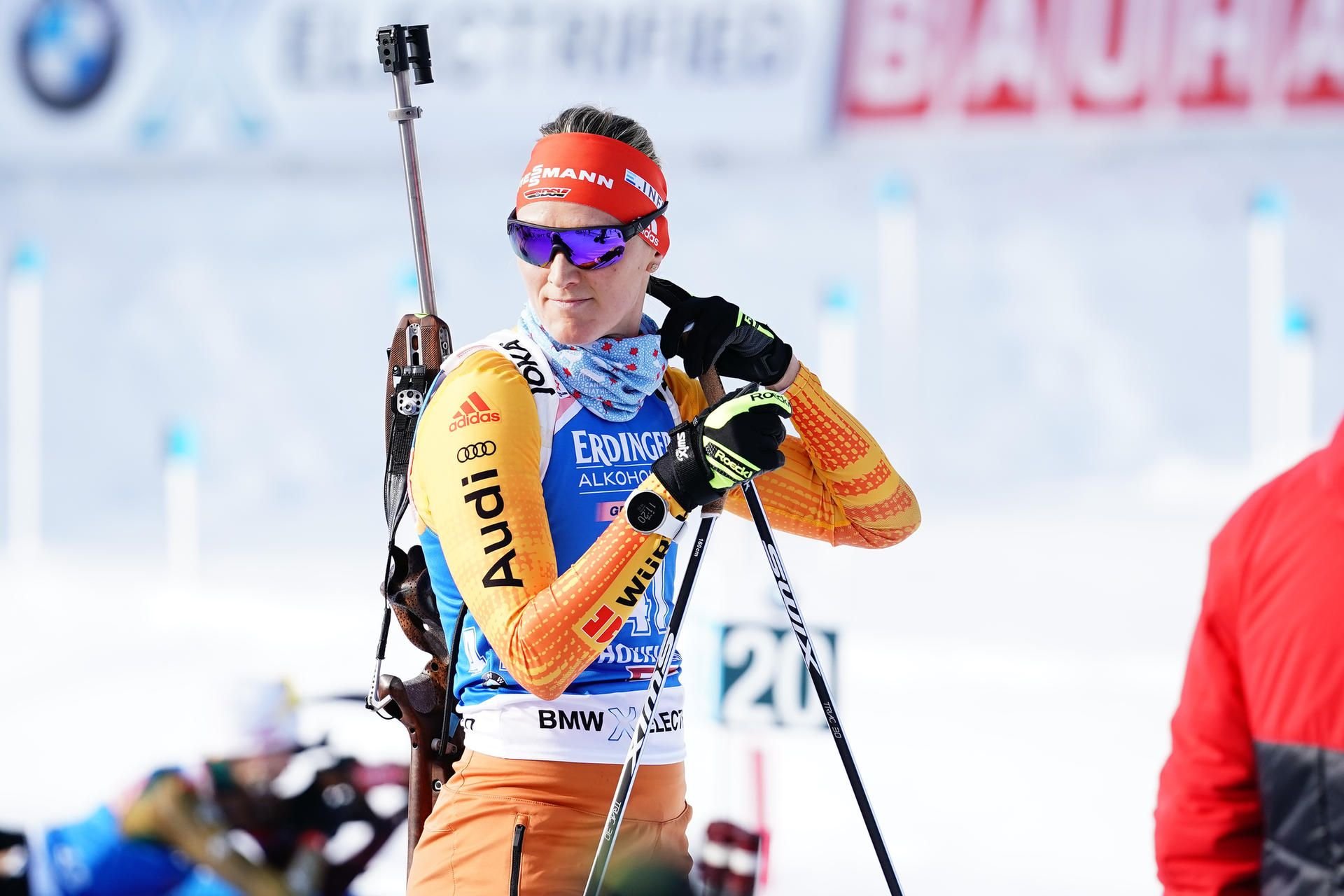 Denise Herrmann enttäuschte auch in der Verfolgung.