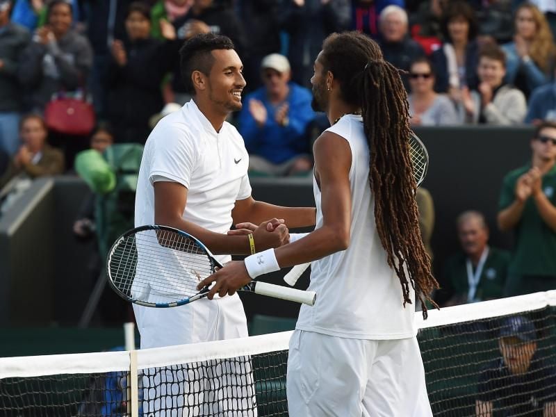 Dustin Brown verlor gegen Nick Kyrgios in fünf Sätzen. Foto: Andy Rain