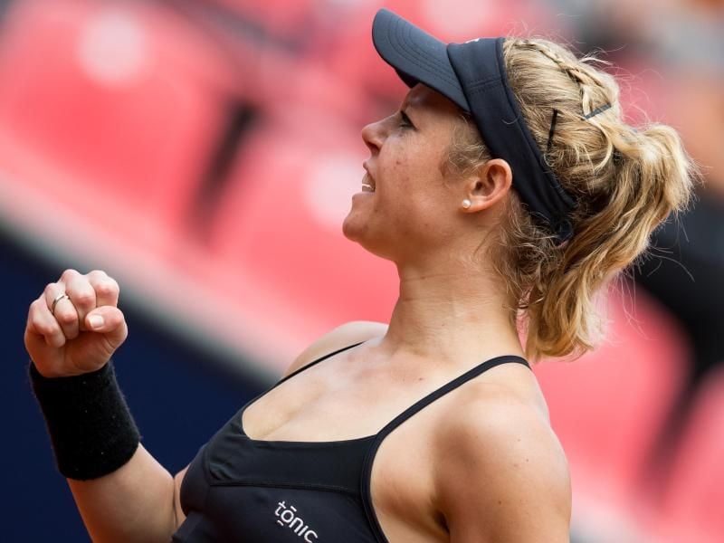 Laura Siegemund gewann die erste Runde bei ihrem Comeback in Charleston. Foto: Daniel Karmann