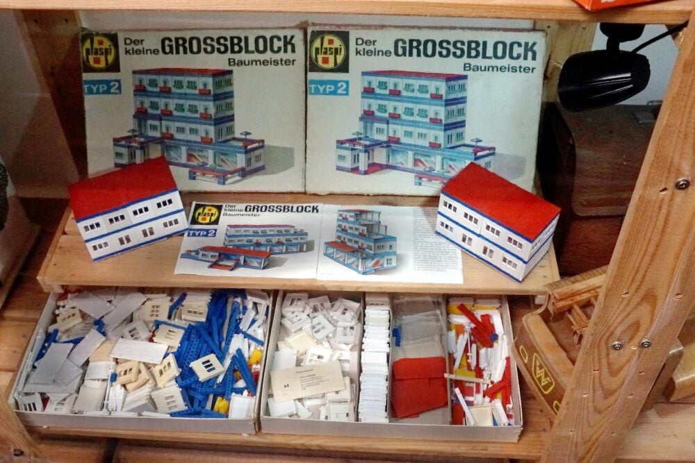 Die Baukästen waren auch in Kindergärten beliebt.