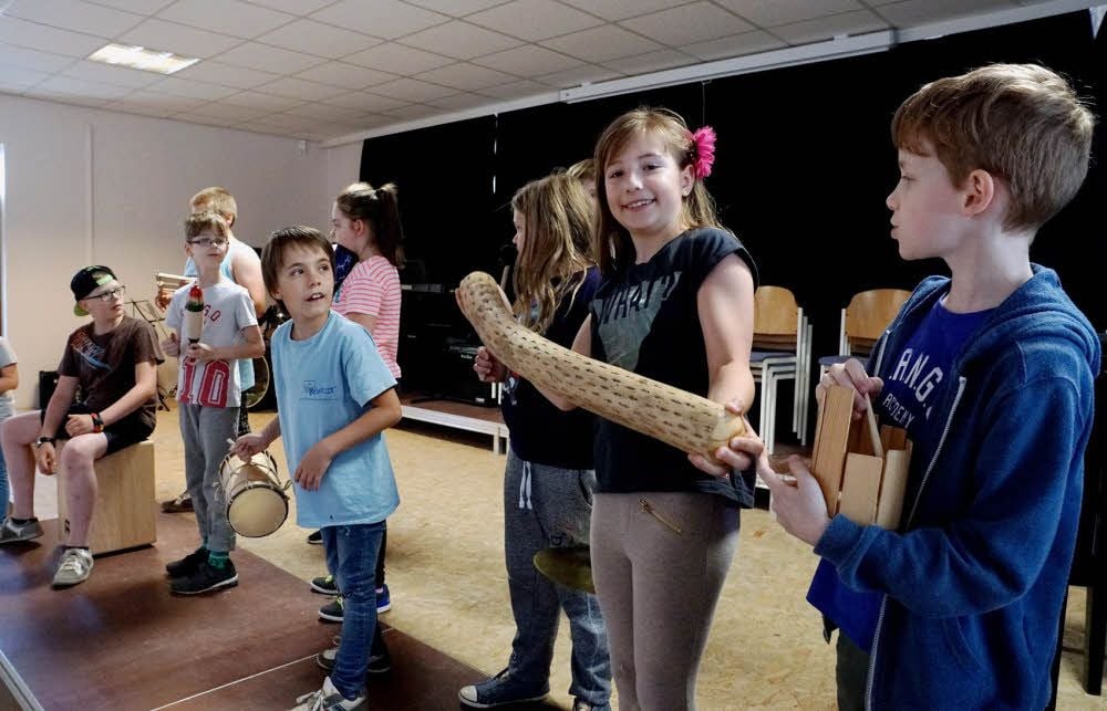 Noch wird in der Musikschule fleißig geprobt.