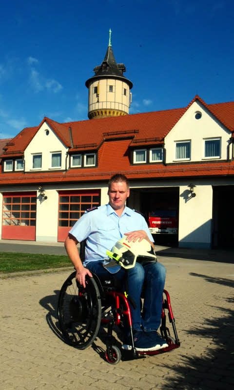 Ronny Müller leitet die Wache in Hohenmölsen.