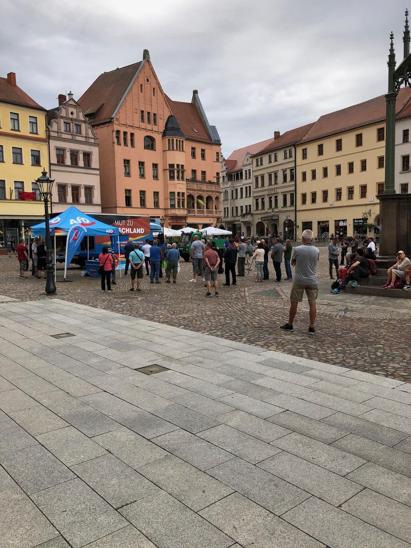 AfD-Kundgebung am Wittenberger Markt