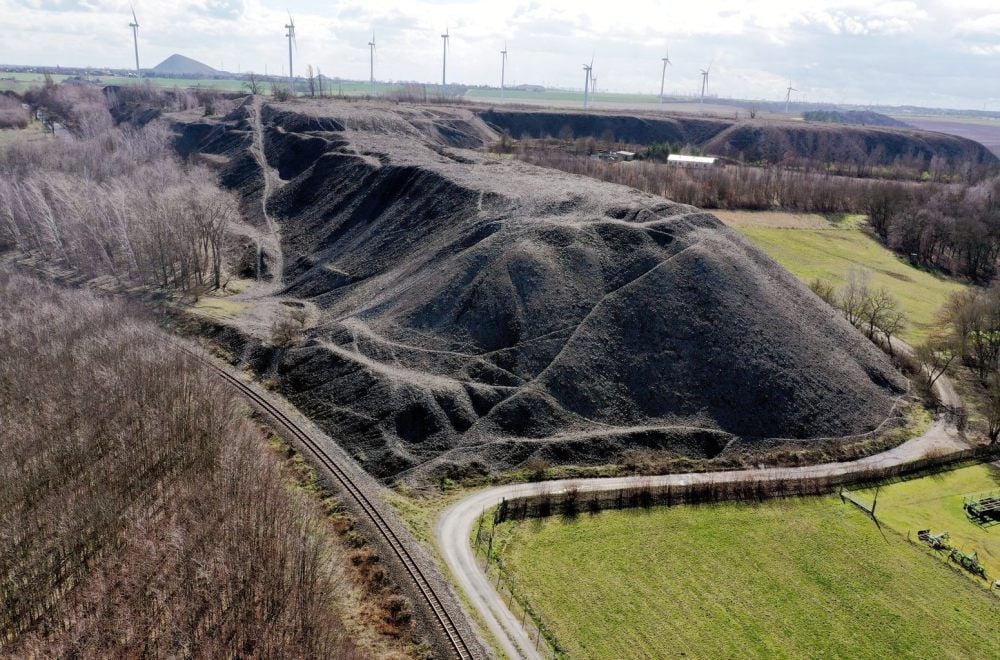 Die Halde am Eduardschacht bei Hettstedt