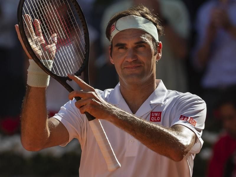 Steht im Madrid im Viertelfinale: Roger Federer. Foto: Bernat Armangue/AP