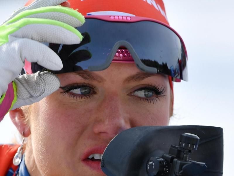 Wird eine weitere Saison pausieren: Biatlethin Gabriela Koukalova. Foto: Martin Schutt