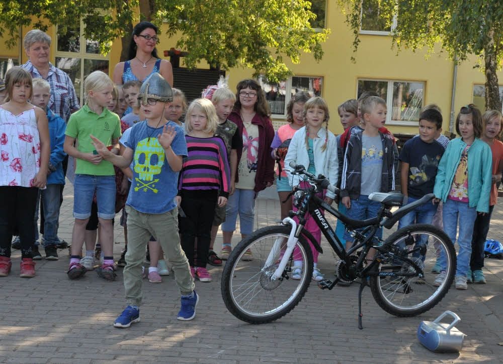 Die Schüler führten ein kleines Programm auf.