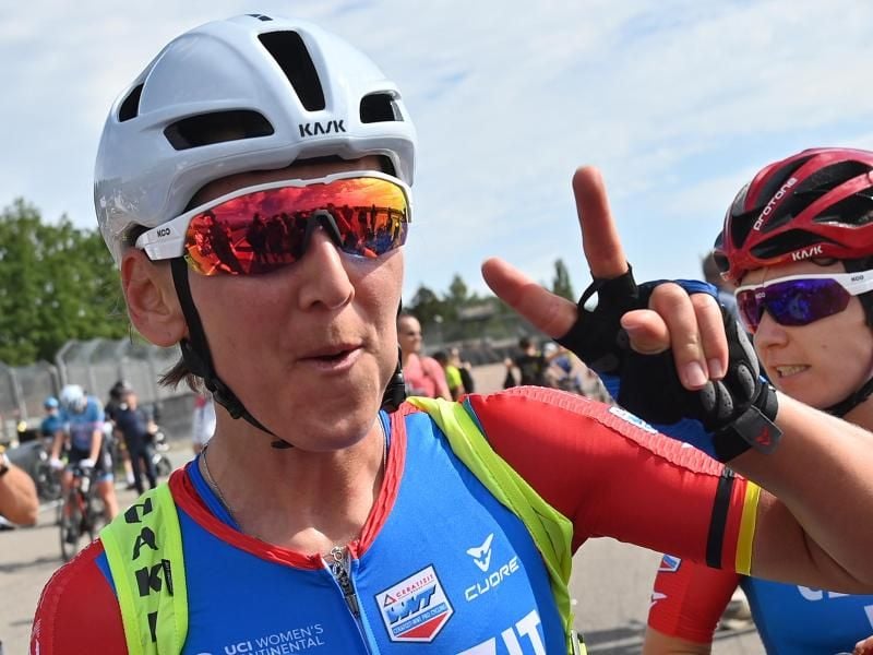 Verpasste in Plouay nur knapp eine EM-Medaillen: Lisa Brennauer. Foto: Hendrik Schmidt/dpa-Zentralbild/dpa