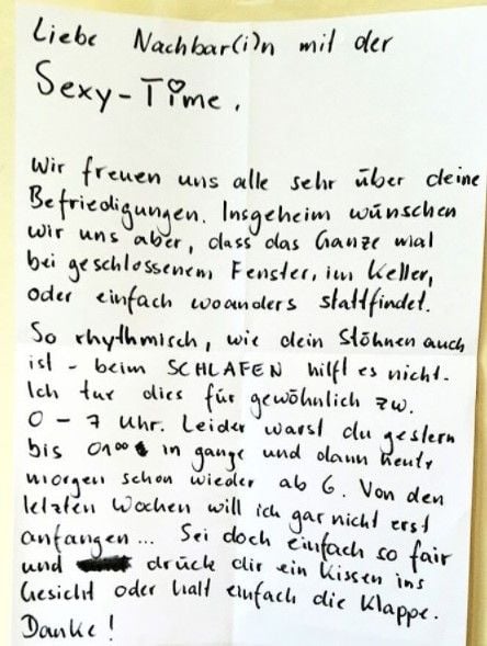 Liebe Nachbarn mit der Sexy-Time...