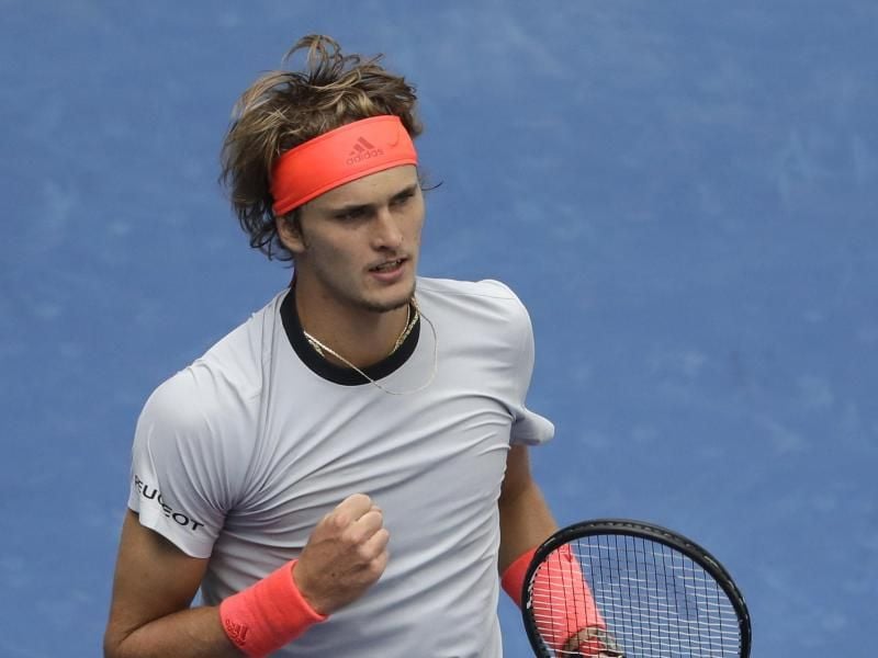 Alexander Zverev kämpft im deutschen Duell gegen Philipp Kohlschreiber um den Einzug ins Achtelfinale. Foto: Seth Wenig/AP