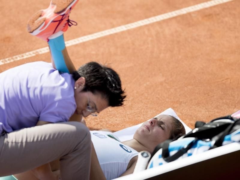 Julia Görges erlitt beim WTA-Turnier in Schweden einen Muskelfaserriss. Foto: Adam Ihse/Archiv