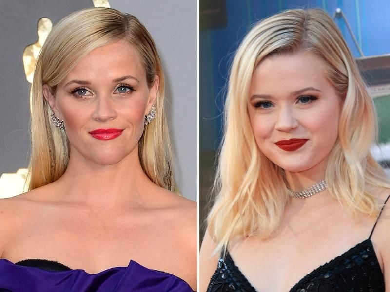 US-Schauspielerin Reese Witherspoone (l,) und ihre Tochter Ava Phillippe sehen sich sehr ähnlich. Fotos: Mike Nelson/Nina Frommer Foto: Mike Nelson, Nina Frommer