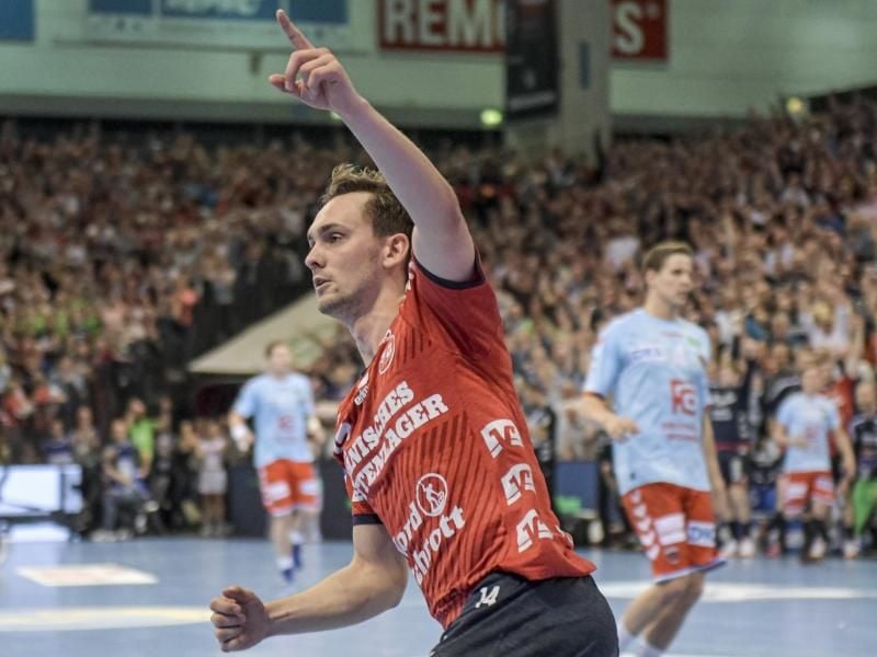 Bester Werfer beim Flensburger Sieg gegen Berlin: Hampus Wanne. Foto: Axel Heimken