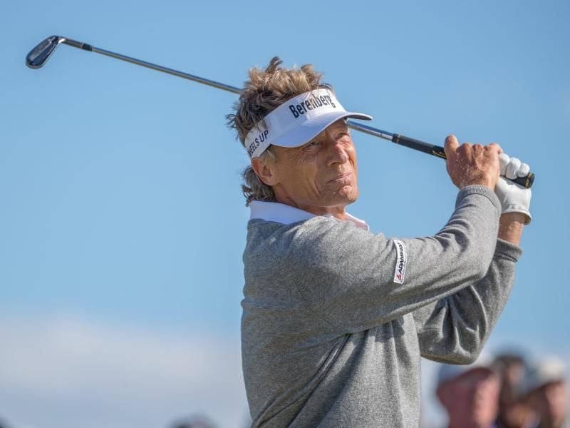 Golf-Oldie Bernhard Langer hat es immer noch drauf. Foto: Kenny Smith/PA Wire