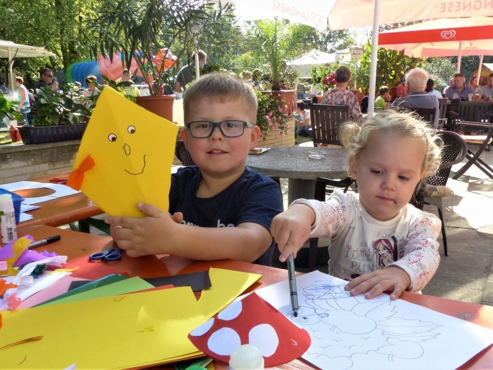 Herbstmarkt im Gleinaer Schlosspark: Auch für Kinder gibt es zahlreiche Angebote.