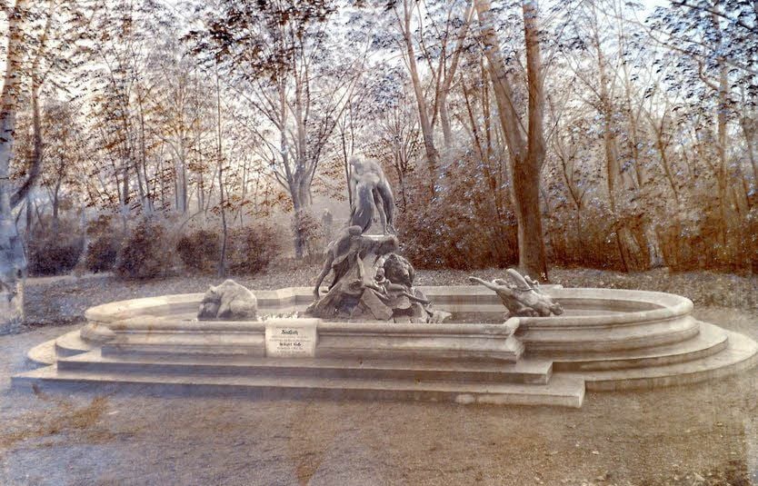 So sah er aus - der Sintflutbrunnen im Eisleber Stadtpark.