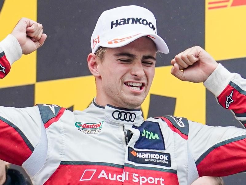 Gewann das DTM-Auftaktrennen in Spa: Audi-Pilot Nico Müller. Foto: Uwe Anspach/dpa