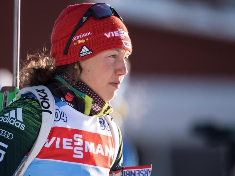 Biathletin Laura Dahlmeier hat ihre Biathlon-Karriere mit 25 Jahren beendet. Foto: Sven Hoppe/dpa/Archiv