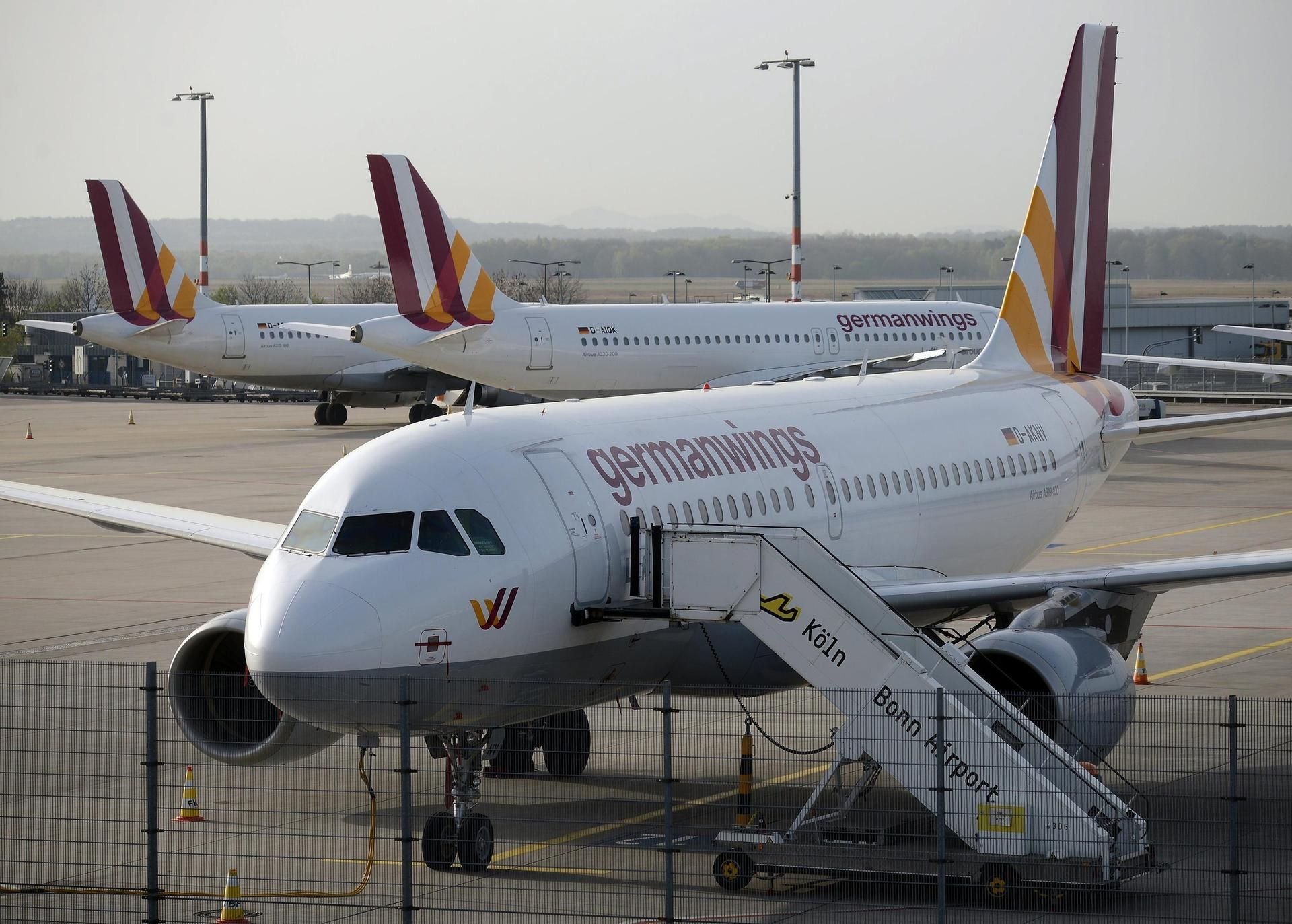 Ein Flugzeug der deutschen Fluggesellschaft Germanwings (Symbolbild).