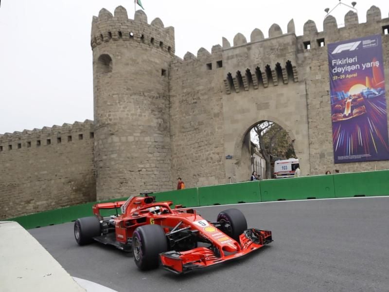 Seit 2016 macht der Formel-1-Zirkus in Baku Station. Foto: Luca Bruno/AP