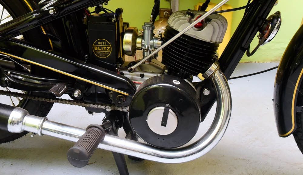 Liebevoll gepflegt: Der Motor der DKW KS 200 leistet sieben PS.