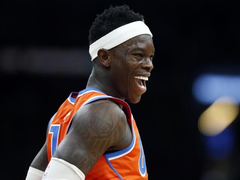Die NBA steht vor dem Neustart und seine Frau erwartet das zweite Kind: Spannende Tage für Dennis Schröder. Foto: Michael Dwyer/AP/dpa