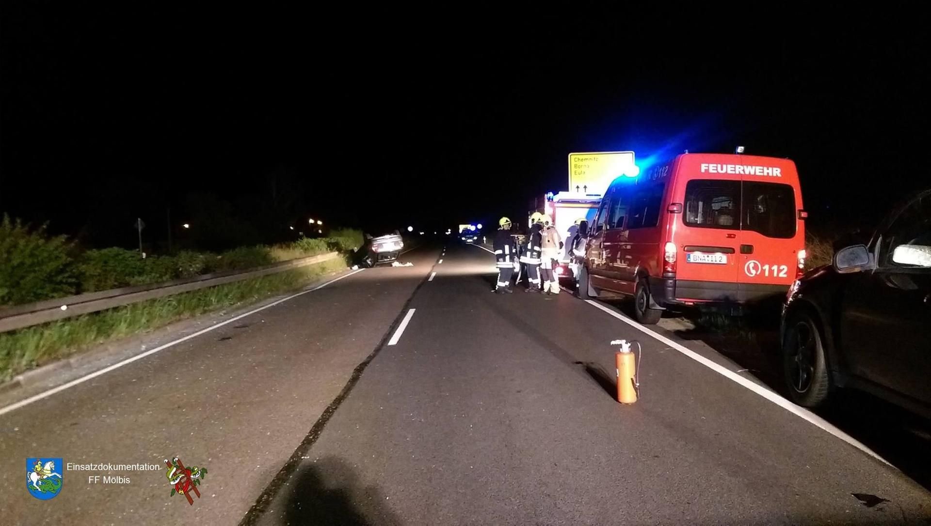 Unfall mit Pferden bei Borna