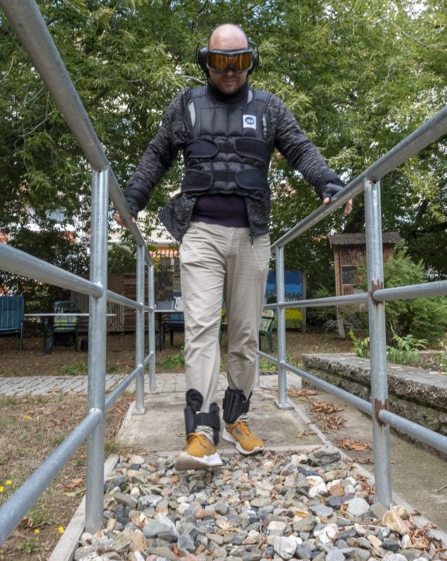 Bei Michael Hartmann hätte man einen Alterssimulationsanzug anlegen können.