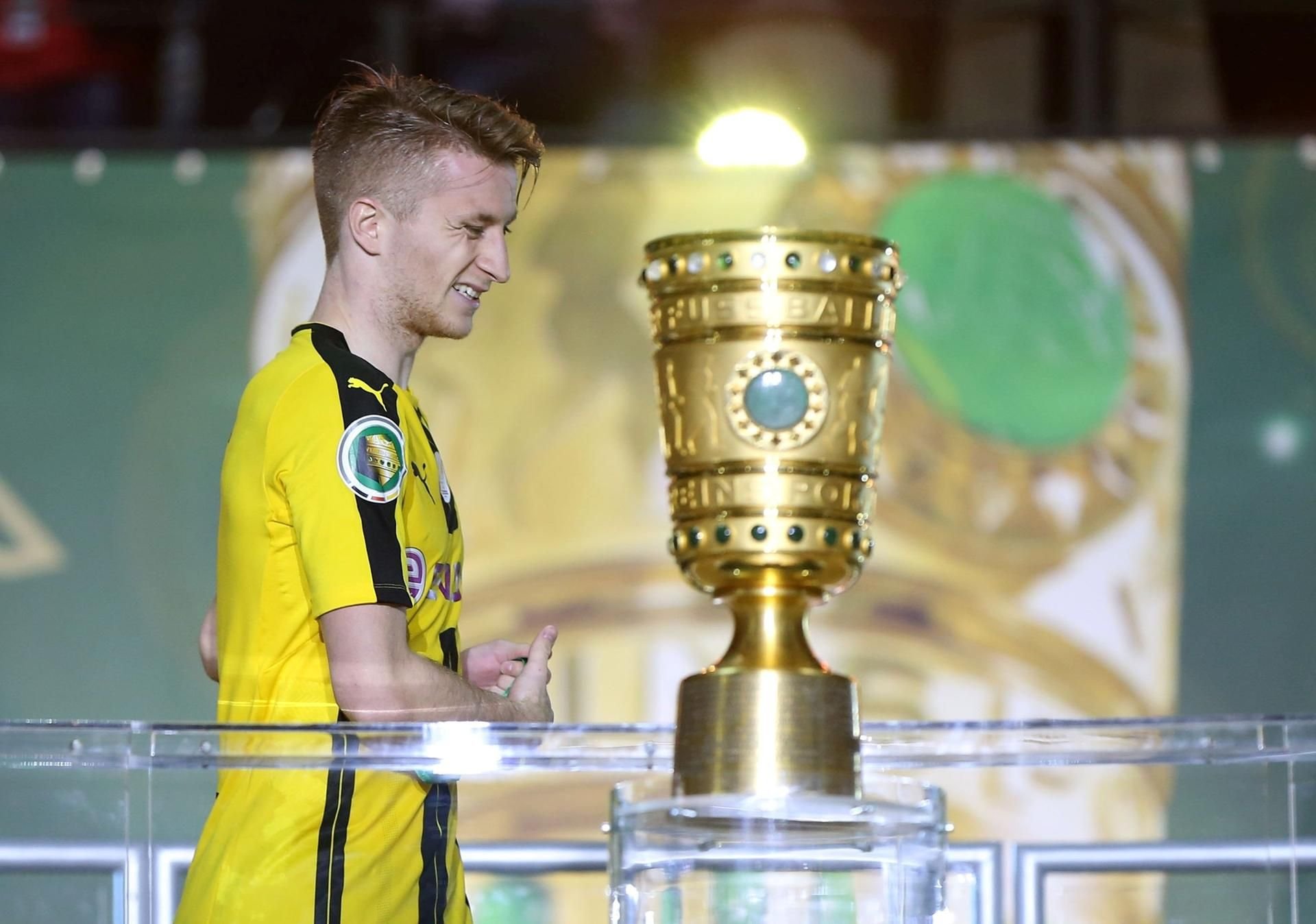 Den Pokal im Blick: Marco Reus