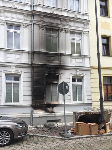 Schreck in der Morgenstunde. In der Brechtstraße brennt es.
