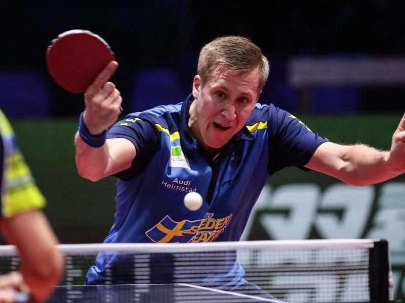 Mattias Falck erreichte als erster Schwede seit Jan-Ove Waldner 1997 das Finale. Foto: Puzzlepix/Bildbyran via ZUMA Press