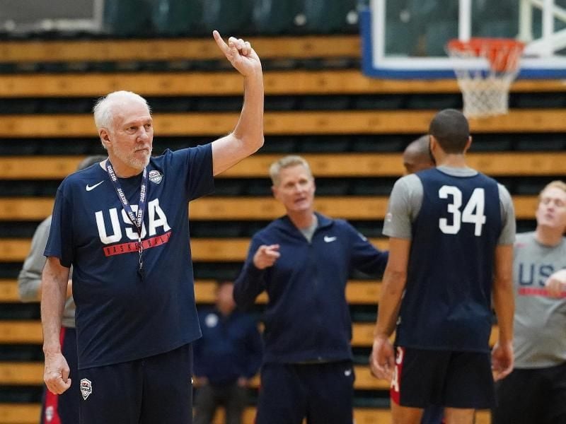 Gregg Popovich ist der Trainer des US-Teams. Foto: Stefan Postles/AAP