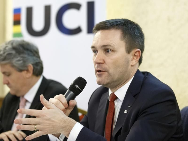 David Lappartient, der Präsident des Radsportweltverbandes UCI. Foto: Salvatore Di Nolfi/Keystone